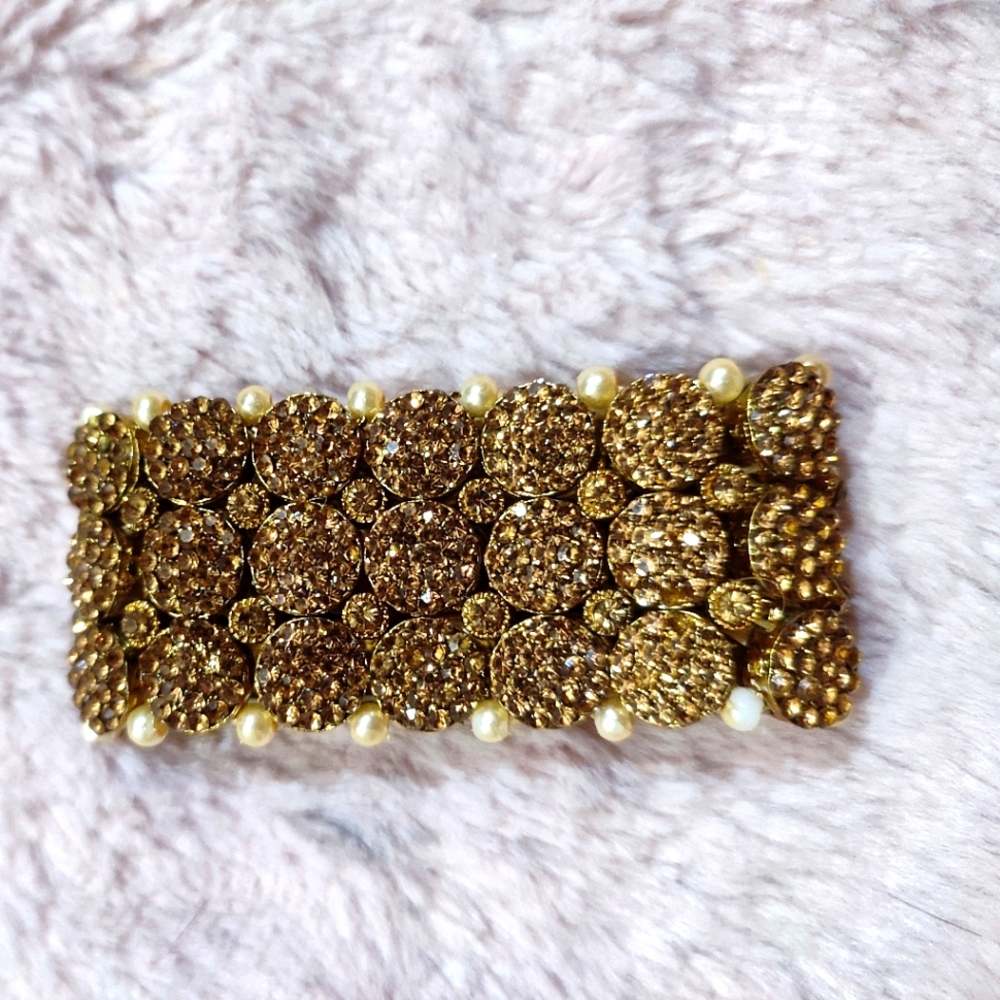 Golden diamond bracelet - Picture 1 of 3